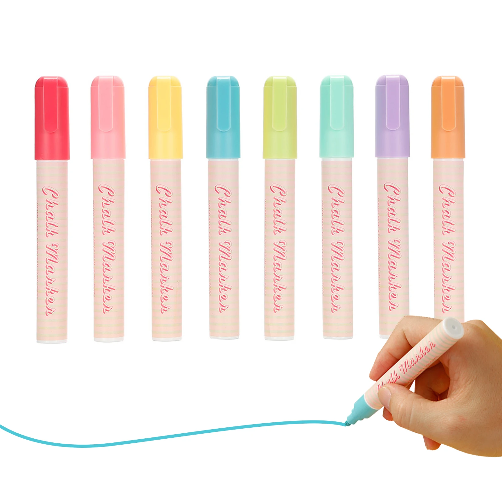 8PCS Bright Colors 6mm Reversible Tip Round and Chisel Erasable Water-based Chalkboards Marker Pens Non Toxic Quick Drying
8PCS Bright Colors 6mm Reversible Tip Round and Chisel Erasable Water-based Chalkboards Marker Pens Non Toxic Quick Drying