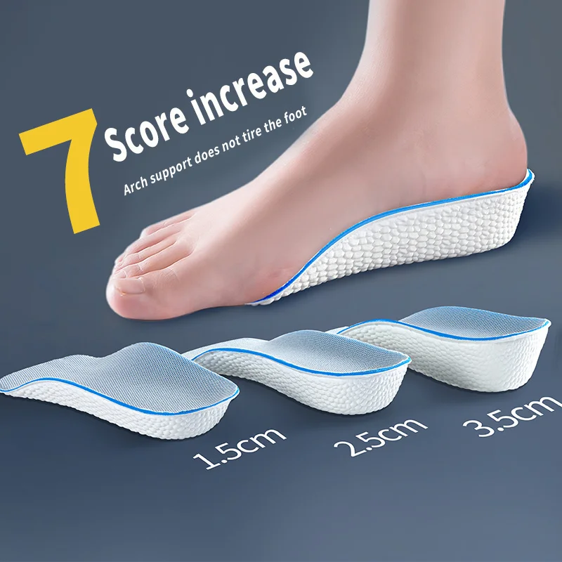 1 Pair Arch Support Increase Height Insoles Light Weight Soft Elastic Lift For Men Women Shoes Pads
1 Pair Arch Support Increase Height Insoles Light Weight Soft Elastic Lift For Men Women Shoes Pads