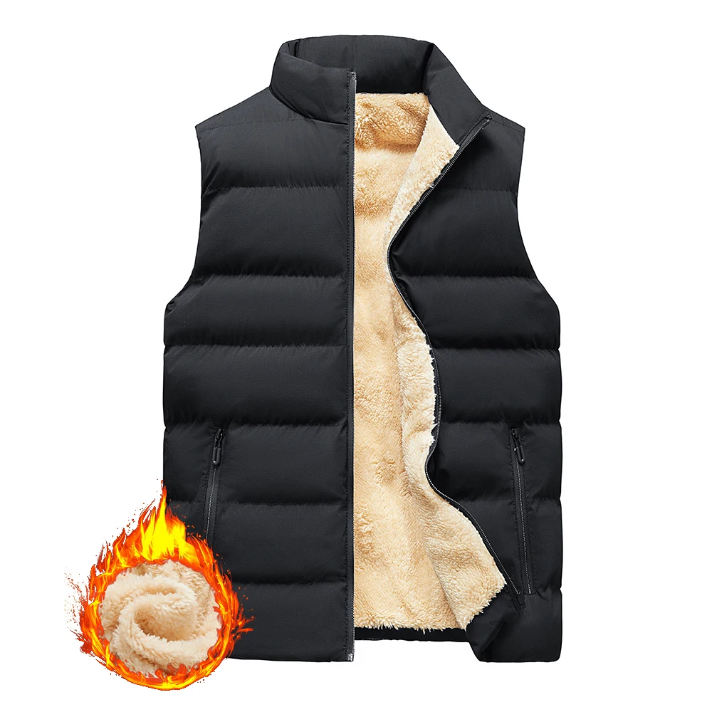 Fashion Men Warm Down Coats Plus Velvet Vest Body Sleeveless Thicken Padded Jacket Warmer Gillet Waistcoat Outdoor Jacket Coat
Fashion Men Warm Down Coats Plus Velvet Vest Body Sleeveless Thicken Padded Jacket Warmer Gillet Waistcoat Outdoor Jacket Coat