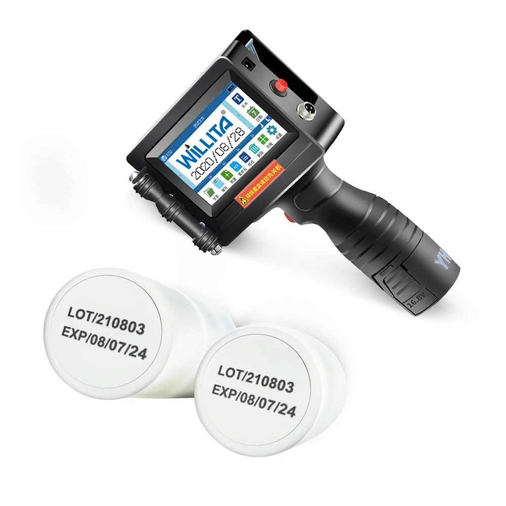 Willita Handheld Inkjet Printer 12.7mm 18 languages Bar Batch Code Date Number Logo Expiry Date Portable Jet Inkjet Printer
Willita Handheld Inkjet Printer 12.7mm 18 languages Bar Batch Code Date Number Logo Expiry Date Portable Jet Inkjet Printer