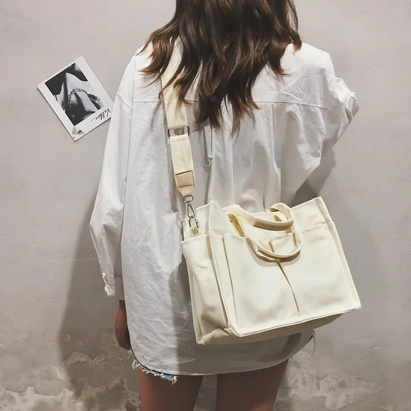 Canvas Crossbody Tote Bags for Women 2022 Korean Large Shoulder Women's Bag with Free Shipping Satchel Female Student Handbag
Canvas Crossbody Tote Bags for Women 2022 Korean Large Shoulder Women's Bag with Free Shipping Satchel Female Student Handbag