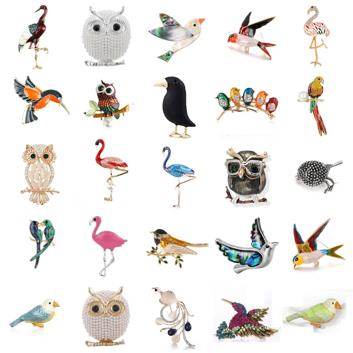 Enamel Animal Brooch Parrot Flamingo Swallow Pigeons Phoenix Bird Brooches For Women Men Crystal Brooch Pins Gifts
Enamel Animal Brooch Parrot Flamingo Swallow Pigeons Phoenix Bird Brooches For Women Men Crystal Brooch Pins Gifts