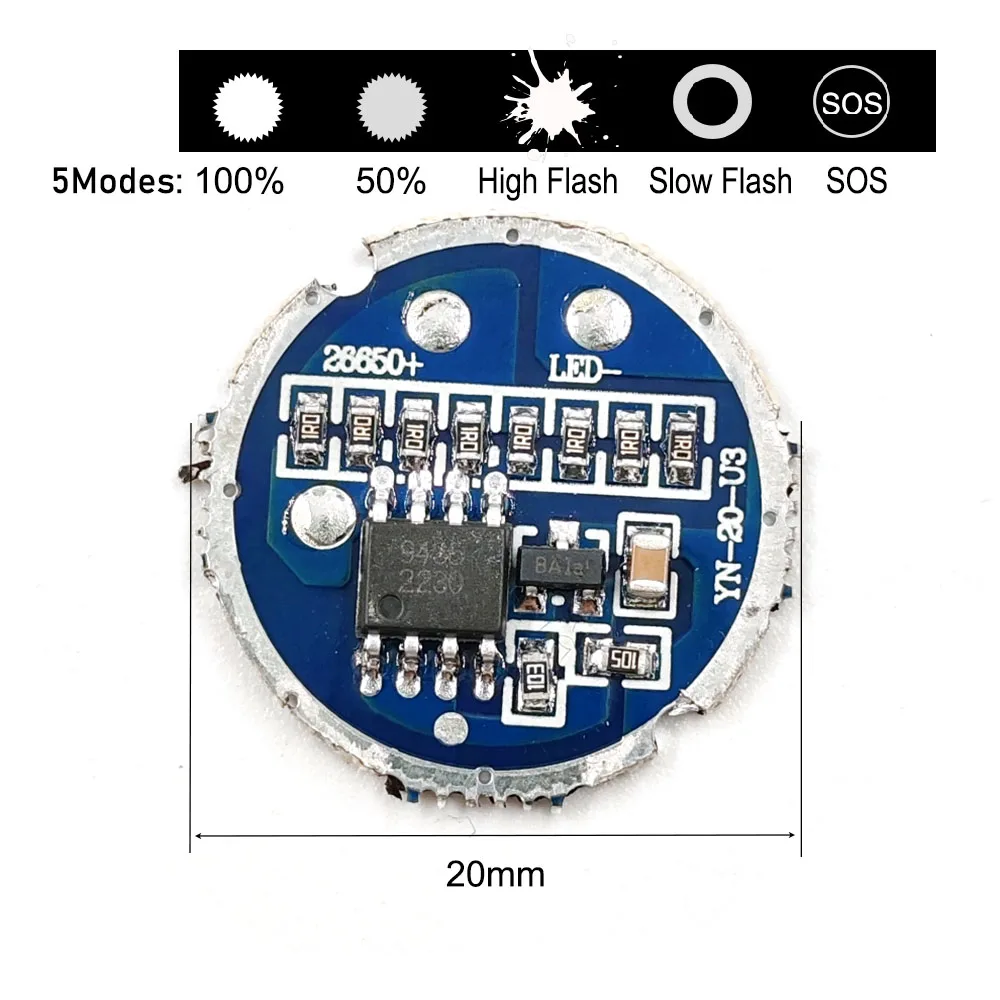 JOYING LIANG Фонарик светодиодная плата T6
JOYING LIANG Фонарик светодиодная плата T6
