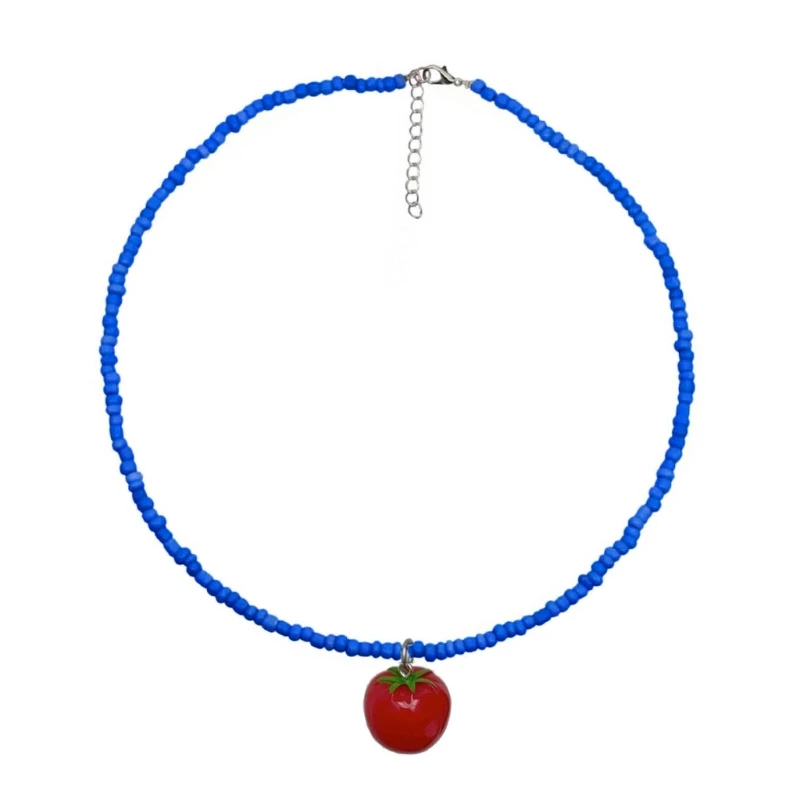 Acrylic Beaded Necklace with Tomato Pendant Adjustable Length Fun Charm Clavicle Chain Tomato Choker Statement Jewelry 517F
Acrylic Beaded Necklace with Tomato Pendant Adjustable Length Fun Charm Clavicle Chain Tomato Choker Statement Jewelry 517F
