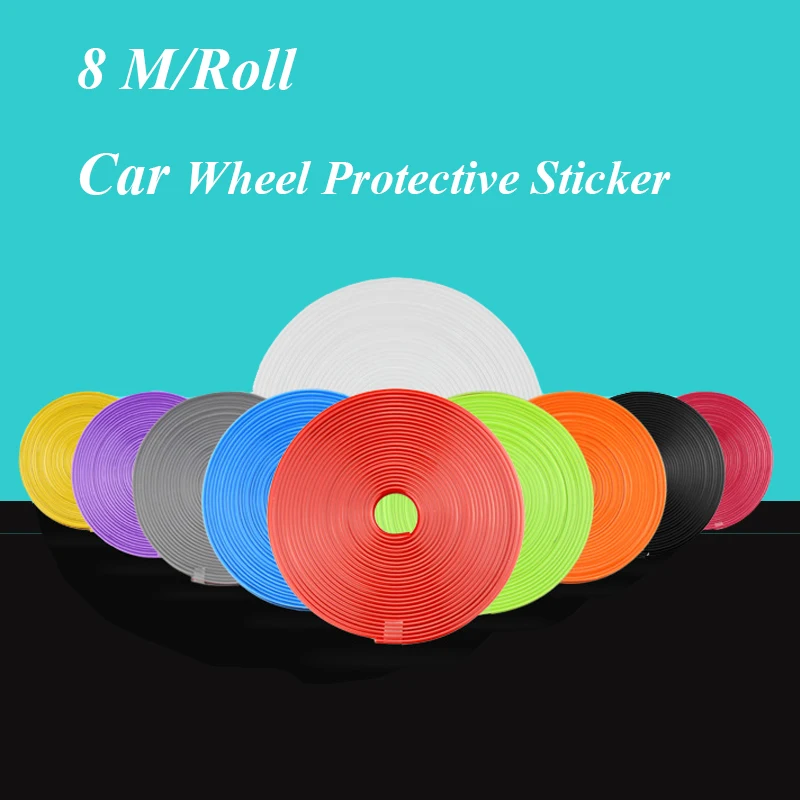 8m Car Wheel Protector Hub Sticker Car Decorative Strip Auto Rim Tire Protection Care Covers Car-styling car decoration
8m Car Wheel Protector Hub Sticker Car Decorative Strip Auto Rim Tire Protection Care Covers Car-styling car decoration