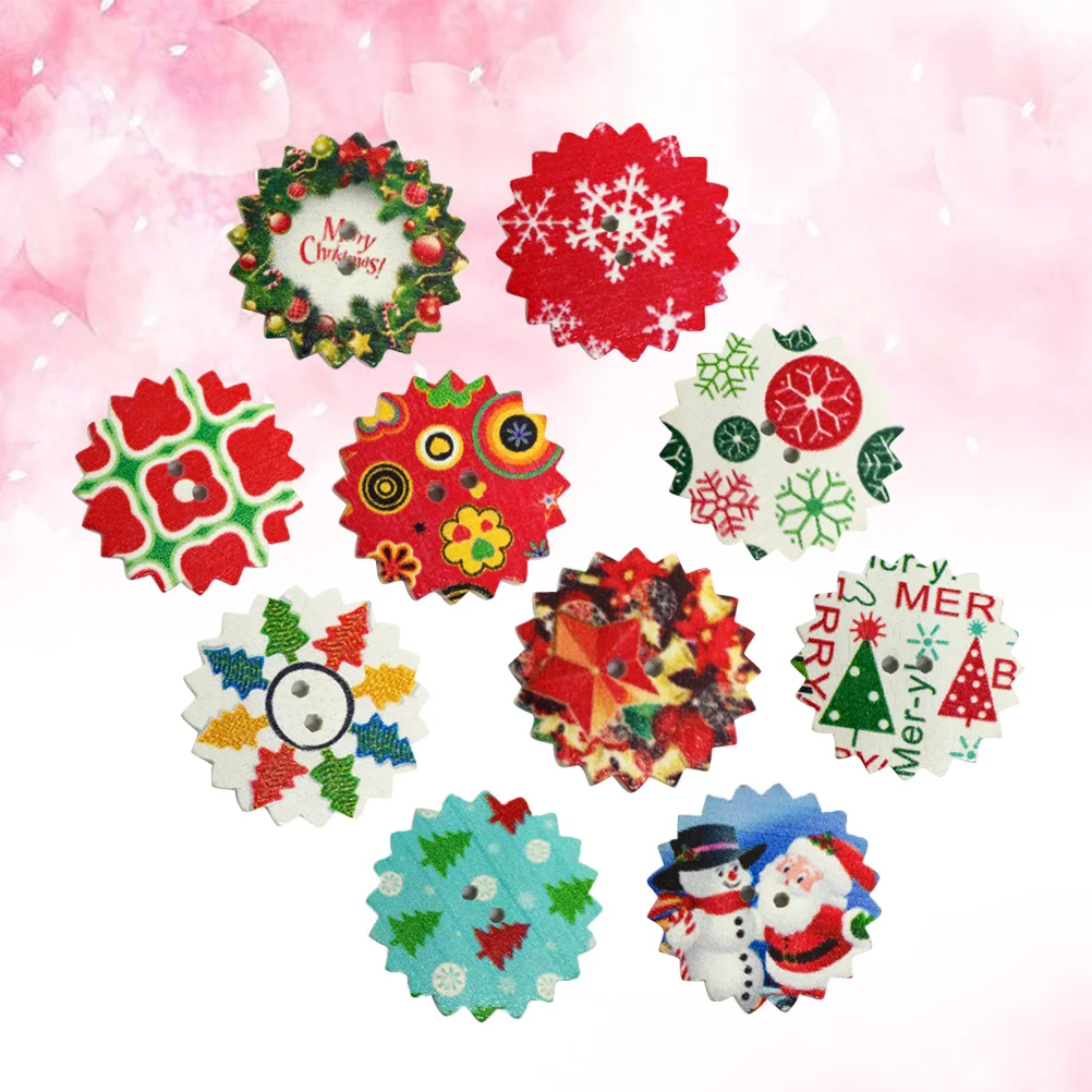 Buttons Wooden Christmassewing Wood Crafts Buttonholes Diy Round Holidaystars Clothing Brown Printed Theme Decorative Studs
Buttons Wooden Christmassewing Wood Crafts Buttonholes Diy Round Holidaystars Clothing Brown Printed Theme Decorative Studs