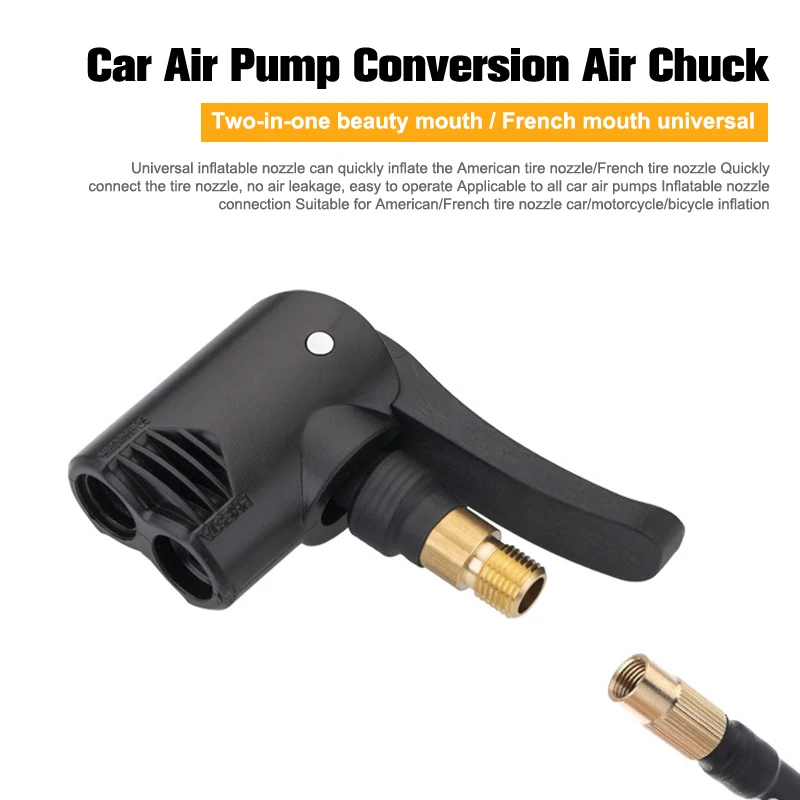 Car Air Pump Conversion Air Chuck Portable Inflatable Pump for Car Tire Air Chuck Inflator Pump Valve Connector Clip-on Adapter
Car Air Pump Conversion Air Chuck Portable Inflatable Pump for Car Tire Air Chuck Inflator Pump Valve Connector Clip-on Adapter