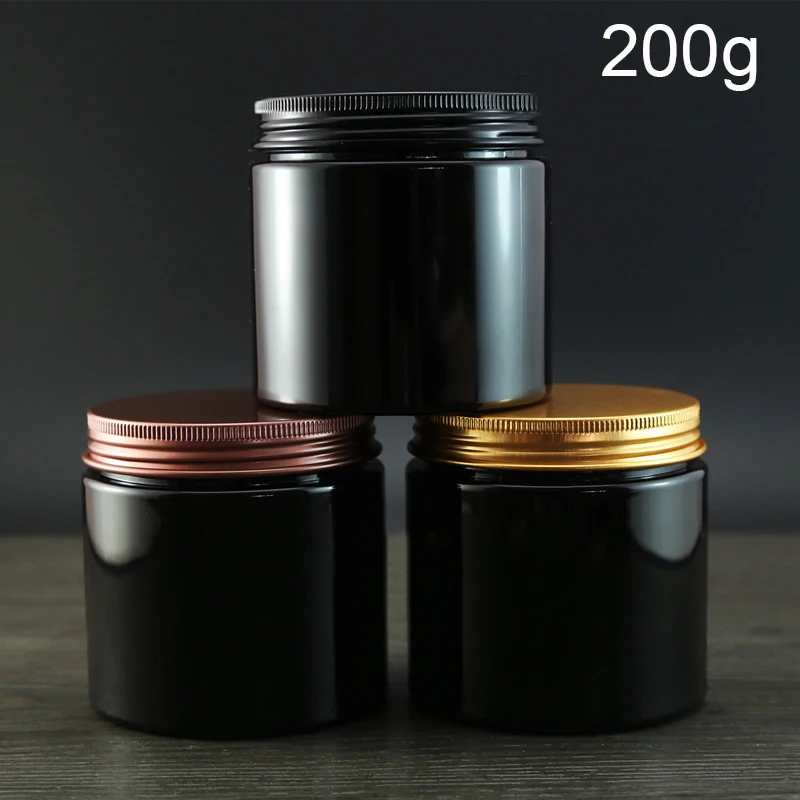 200g Black Plastic Jar 7oz Empty Cosmetic Container 200ml Refillable Body Lotion Facial Mask Cream Packaging Bottle 20pcs 
200g Black Plastic Jar 7oz Empty Cosmetic Container 200ml Refillable Body Lotion Facial Mask Cream Packaging Bottle 20pcs