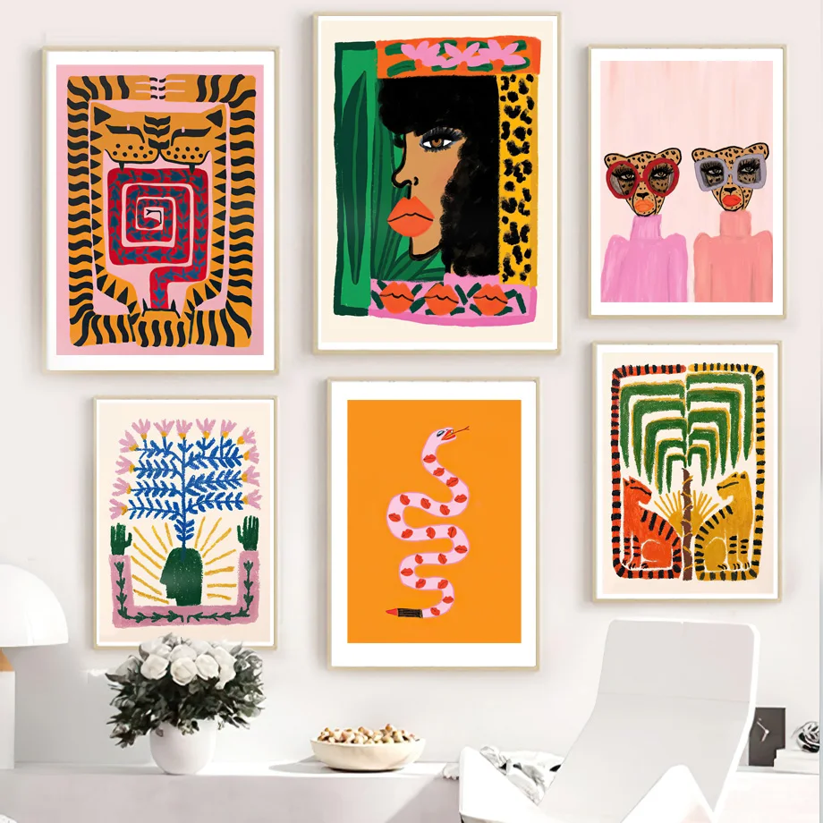Colorful Abstract Ancient Egypt Snake Leopard Woman Wall Art Canvas Painting Posters And Prints Wall Pictures For Bedroom Decor
Colorful Abstract Ancient Egypt Snake Leopard Woman Wall Art Canvas Painting Posters And Prints Wall Pictures For Bedroom Decor