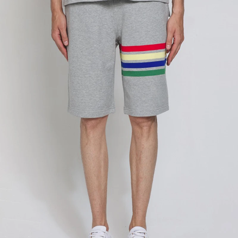 TB THOM Men's Shorts Korean Fashion Rainbow Stripes Summer Sport Short Pants 2023 Casual Cotton Basketball Shorts For Men
TB THOM Men's Shorts Korean Fashion Rainbow Stripes Summer Sport Short Pants 2023 Casual Cotton Basketball Shorts For Men
