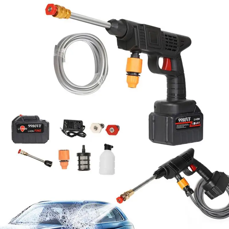 Portable Pressure Washer Car Wash Nozzle Cordless Power Washer Mini Pressure Washer With High Pressure Cordless Function
Portable Pressure Washer Car Wash Nozzle Cordless Power Washer Mini Pressure Washer With High Pressure Cordless Function