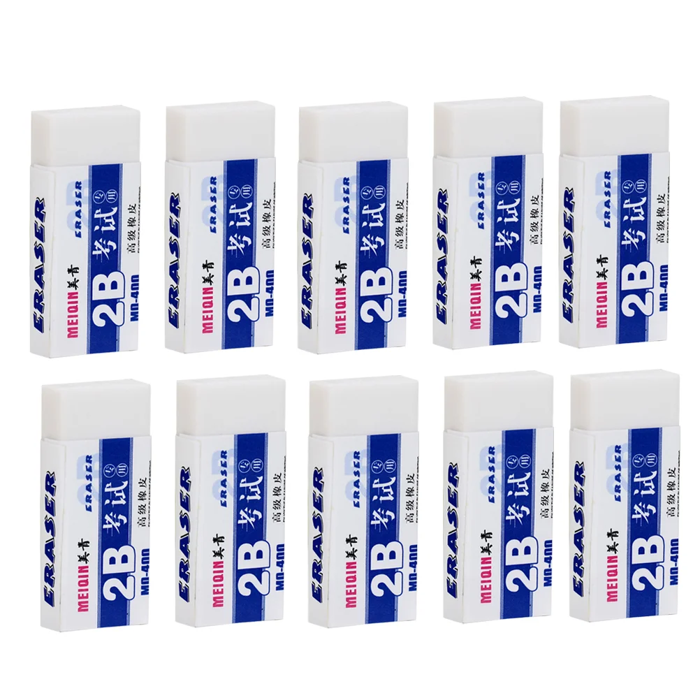 10PCS White 2B Exam Rubber Eraser Eraser Drawing Correction Tool Office School Supply Student Gift
10PCS White 2B Exam Rubber Eraser Eraser Drawing Correction Tool Office School Supply Student Gift
