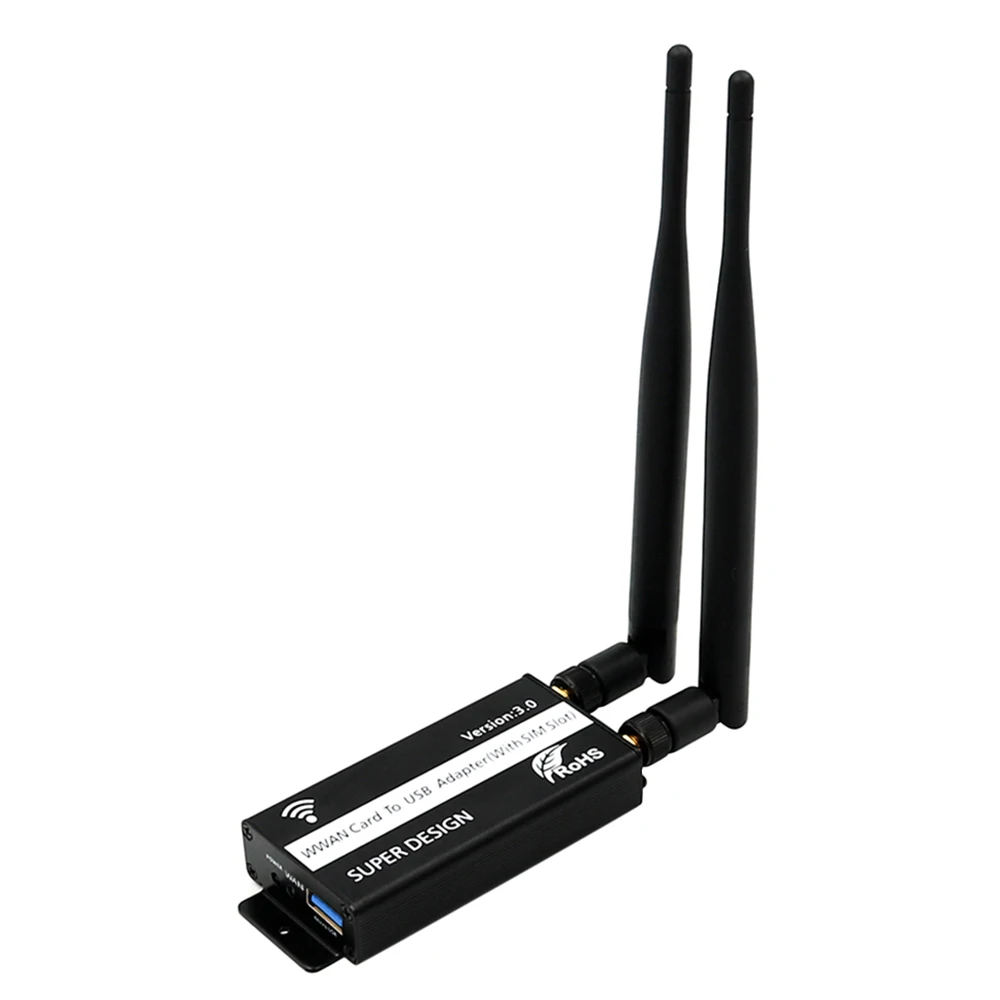 External Network Card NGFF (M.2) to USB 3.0 Wireless Wifi Adapter with SIM Card Slot for WWAN/LTE/4G Module
External Network Card NGFF (M.2) to USB 3.0 Wireless Wifi Adapter with SIM Card Slot for WWAN/LTE/4G Module