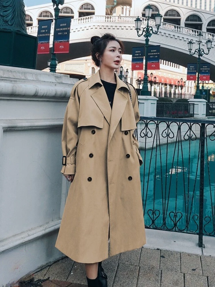 A GIRLS Trench Coat for Women 2022 Autumn Winter New Loose Coat Women's Long Windbreaker Clothing Female Coats and Jackets Women
A GIRLS Trench Coat for Women 2022 Autumn Winter New Loose Coat Women's Long Windbreaker Clothing Female Coats and Jackets Women