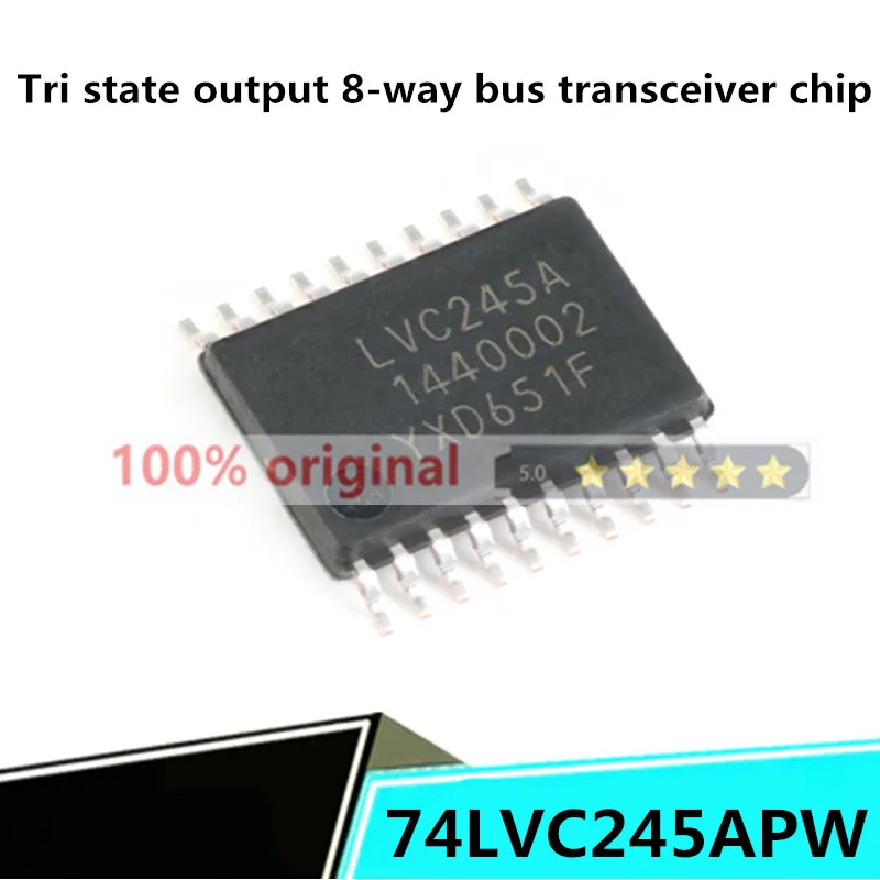 NXP brand 10 original 74LVC245APW, 118 TSSOP-20 tristate output 8-way bus transceiver chips
NXP brand 10 original 74LVC245APW, 118 TSSOP-20 tristate output 8-way bus transceiver chips