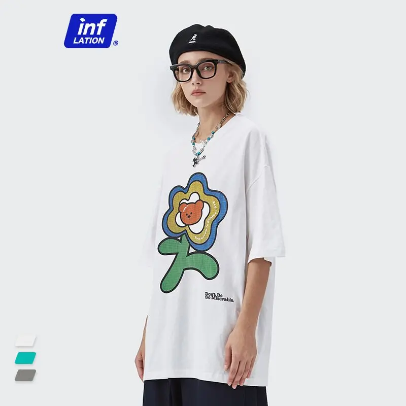 INF men live source | product popular logo tong qu 2022 summer flowers stereoscopic printing easy short sleeve T-shirt
INF men live source | product popular logo tong qu 2022 summer flowers stereoscopic printing easy short sleeve T-shirt