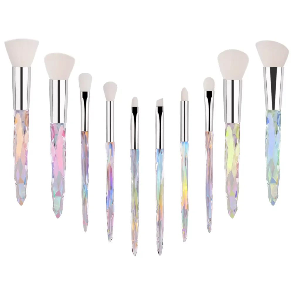 NEW 10pcs Makeup Brush Soft Type Cosmetic Face Powder Foundation Brushes Synthetic Hair Crystal Handle High Quality gift Makeup
NEW 10pcs Makeup Brush Soft Type Cosmetic Face Powder Foundation Brushes Synthetic Hair Crystal Handle High Quality gift Makeup