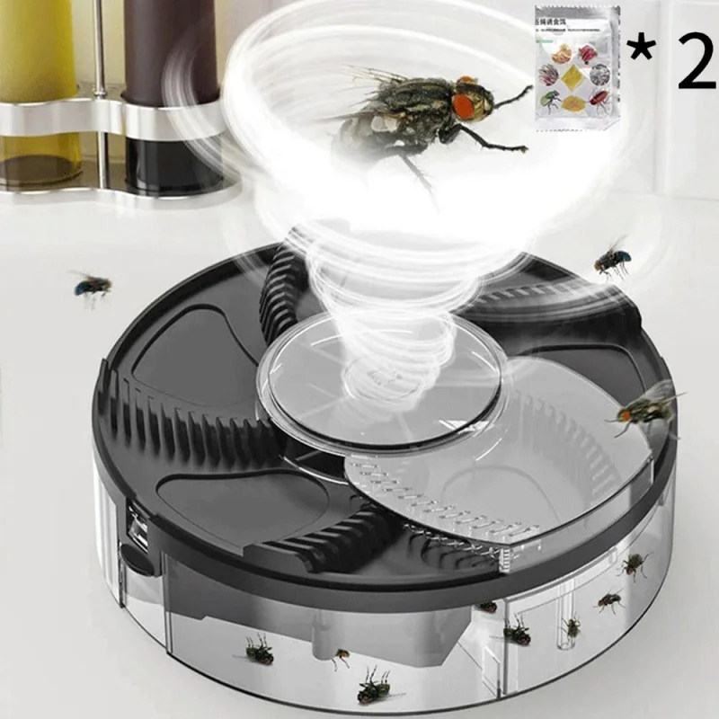 Flycatcher With Baits Electric Fly Trap USB Rechargeable Insect Pest Catching Safety Automatic Flytrap For Kitchen Home Garden
Flycatcher With Baits Electric Fly Trap USB Rechargeable Insect Pest Catching Safety Automatic Flytrap For Kitchen Home Garden