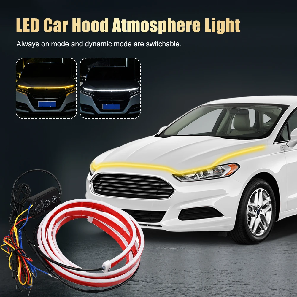 Car Led Car Hood Lights Universal Headlight Strip Car Decorative Atmosphere Lamp DRL Auto Daytime Running Light Auto Accessories
Car Led Car Hood Lights Universal Headlight Strip Car Decorative Atmosphere Lamp DRL Auto Daytime Running Light Auto Accessories