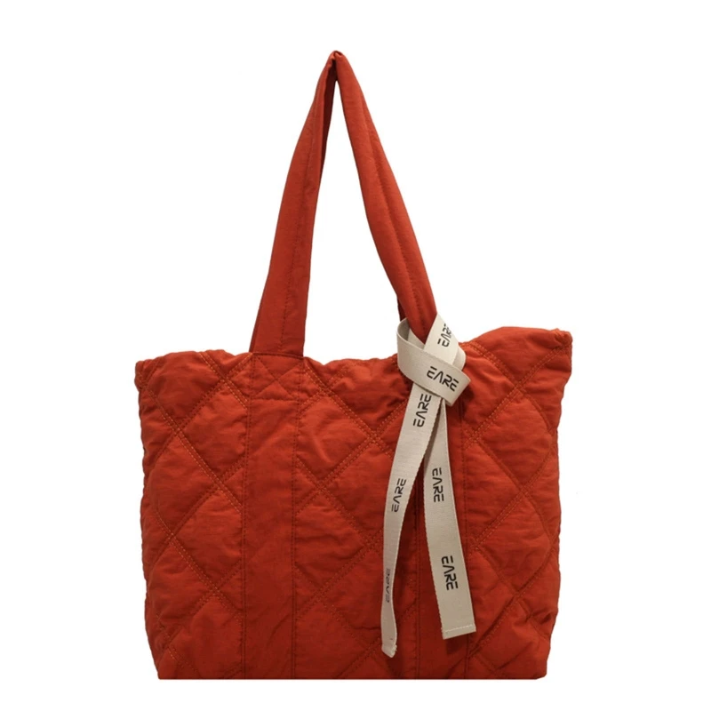 28GD Women Nylon Plaid Bag Handbag Trendy Quilted Shoulder Bag Solid Color Cotton Padded Handbag Large Capacity Tote Bag
28GD Women Nylon Plaid Bag Handbag Trendy Quilted Shoulder Bag Solid Color Cotton Padded Handbag Large Capacity Tote Bag