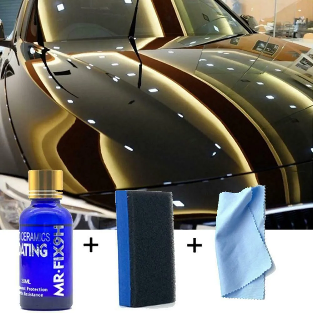1set 9H Car Liquid Ceramic Coat Super Hydrophobic Glass Coating Set Polysiloxane And Nano Materials Car Polish
1set 9H Car Liquid Ceramic Coat Super Hydrophobic Glass Coating Set Polysiloxane And Nano Materials Car Polish