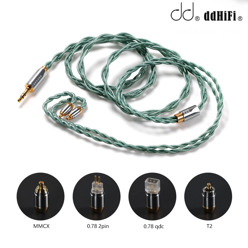 DD ddHiFi BC125A (Air Ocean) OCC HiFi Earphone Cable with Shielding Layer, 3.5mm Stereo Plug, MMCX, 0.78, QDC and T2 Connector
DD ddHiFi BC125A (Air Ocean) OCC HiFi Earphone Cable with Shielding Layer, 3.5mm Stereo Plug, MMCX, 0.78, QDC and T2 Connector
