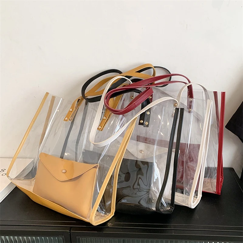 Transparent Bag Women Bag Handbag Fashion PVC Clear Bag High Quality Handbags Feminina Bucket Crossbody
Transparent Bag Women Bag Handbag Fashion PVC Clear Bag High Quality Handbags Feminina Bucket Crossbody