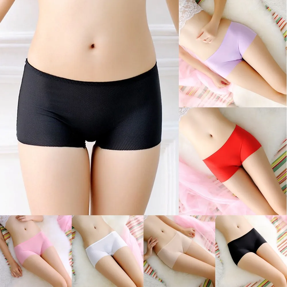 Ladies Comfortable Underwear High-Grade OnePiece Breathable Ice Silk Seamless Nylon Elastic Boxer Solid Color Briefs Breathable
Ladies Comfortable Underwear High-Grade OnePiece Breathable Ice Silk Seamless Nylon Elastic Boxer Solid Color Briefs Breathable