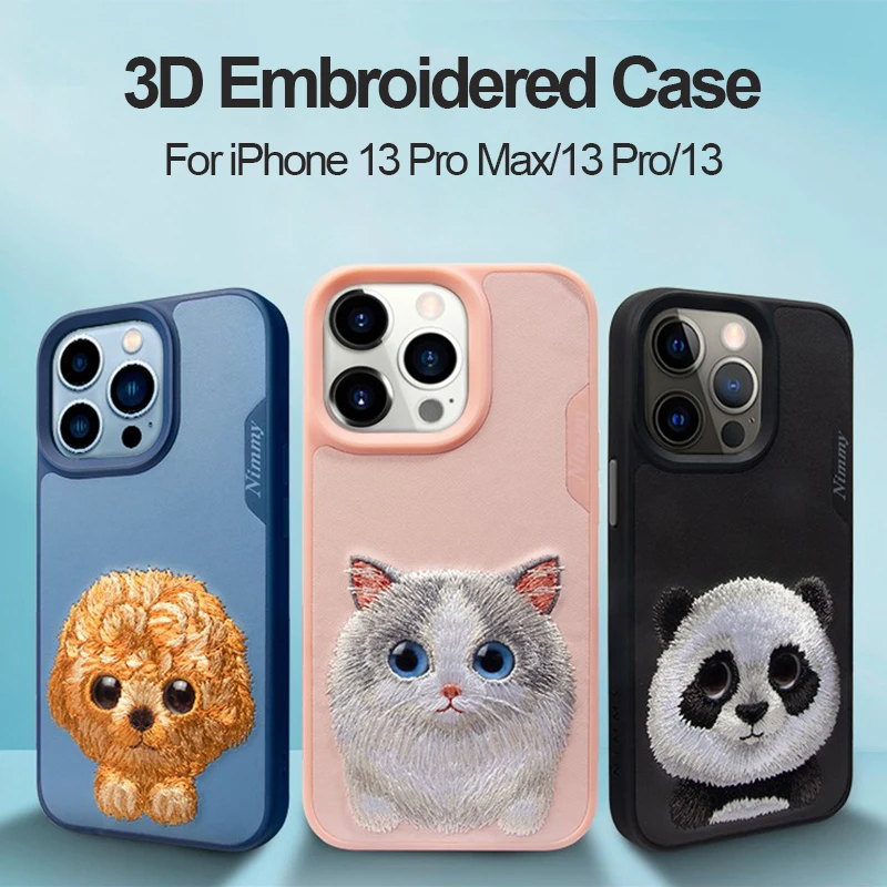 3D Embroidered Cute Cat Tiger Panda Teddy Leather Phone Case For Apple iPhone 13 Pro Max Protective Back Cover For iPhone 13 Pro
3D Embroidered Cute Cat Tiger Panda Teddy Leather Phone Case For Apple iPhone 13 Pro Max Protective Back Cover For iPhone 13 Pro