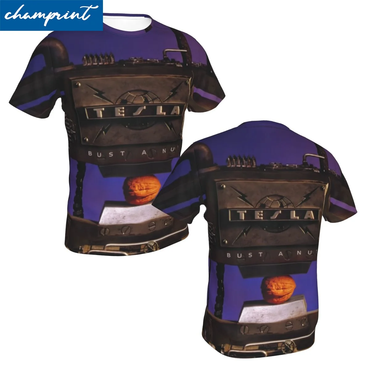 Bust A Nut Men T Shirt Vintage Tesla Band Rock Funny Tees Short Sleeve Round Collar T-Shirts Polyester Summer Tops
Bust A Nut Men T Shirt Vintage Tesla Band Rock Funny Tees Short Sleeve Round Collar T-Shirts Polyester Summer Tops