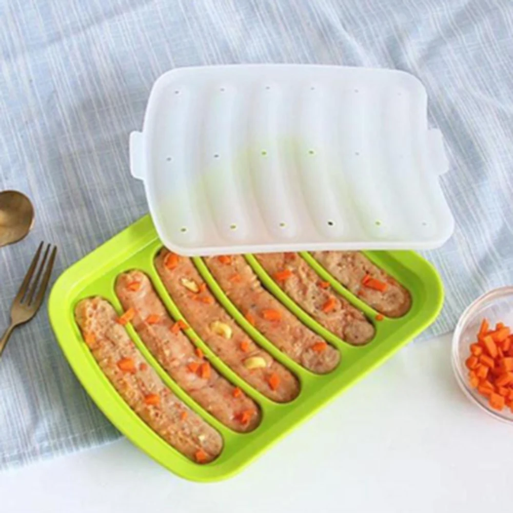 

Silicone Mold DIY Hot Dog Handmade ham sausage mould Kitchen gadge Making and Refrigerated Hot Dog tool