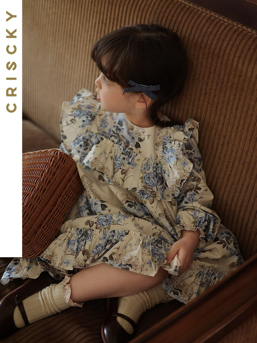 Sweet Girls Clothing 2023 New Autumn Long Sleeve Ruffles Floral Girls Dress Princess Dress Children Clothing Costumes
Sweet Girls Clothing 2023 New Autumn Long Sleeve Ruffles Floral Girls Dress Princess Dress Children Clothing Costumes