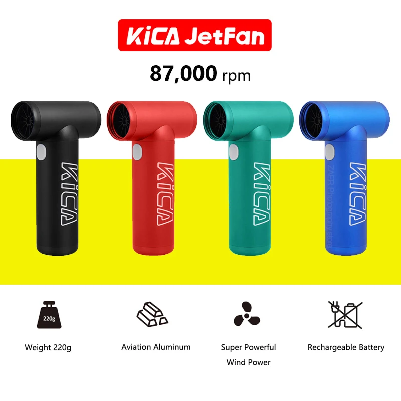 KICA Jetfan Electric Air Blower Mini Turbo Fan for PC Keyboard Dust Removing Camera Lens Cleaning Compressed Air Duster Cleaner
KICA Jetfan Electric Air Blower Mini Turbo Fan for PC Keyboard Dust Removing Camera Lens Cleaning Compressed Air Duster Cleaner