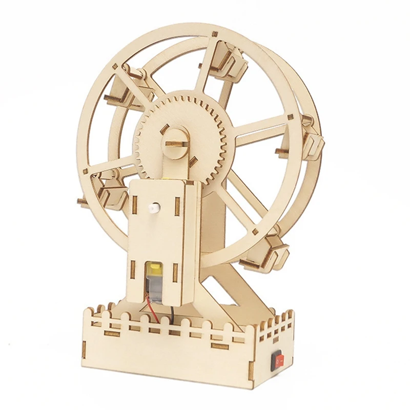 DIY Rotatable 3D Wooden Puzzle Ferris Wheel Making Model Electronic Science Experiment Production Kit For Children
DIY Rotatable 3D Wooden Puzzle Ferris Wheel Making Model Electronic Science Experiment Production Kit For Children