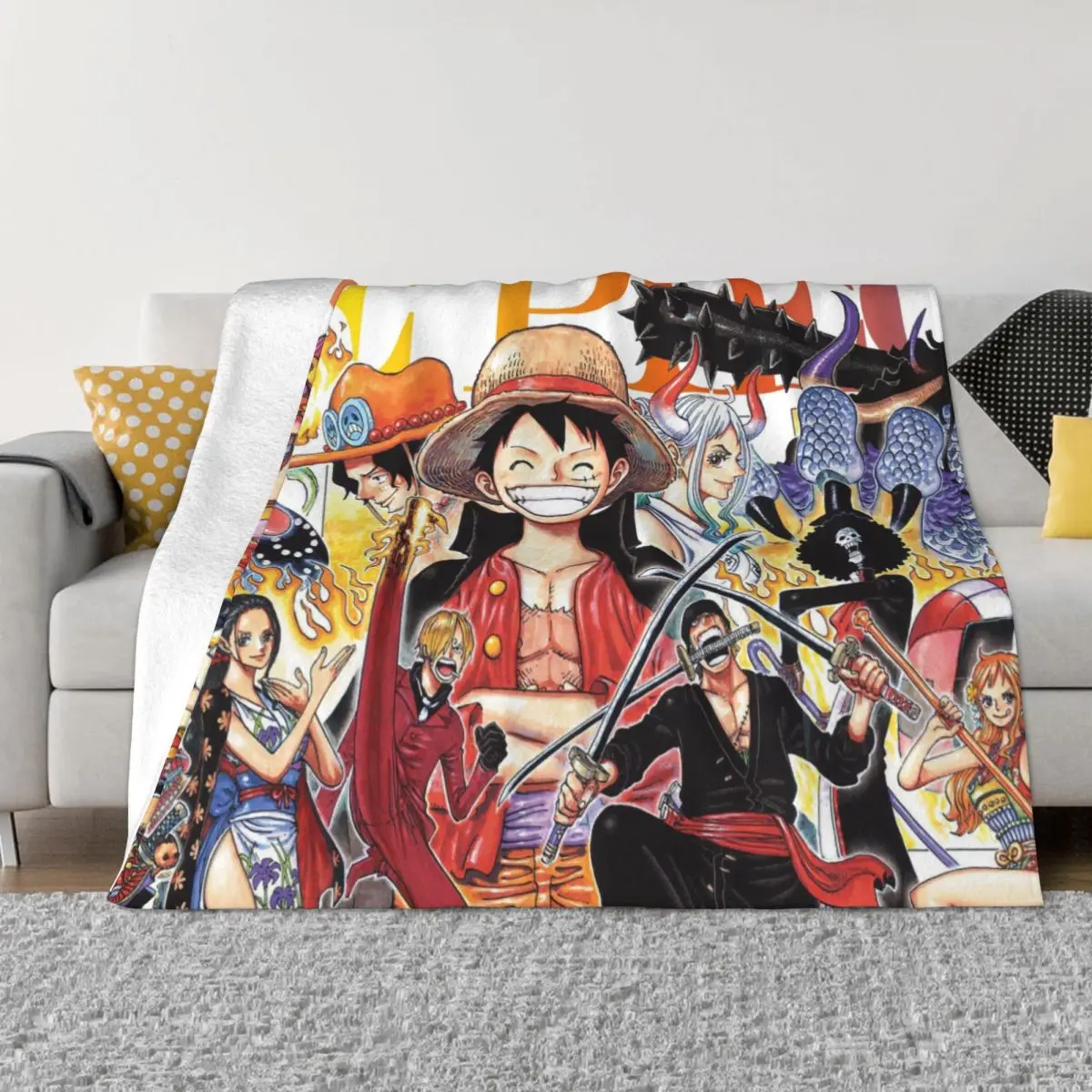 One Piece Monkey D Luffy Manga Blanket Flannel Decoration Usopp Roronoa Zoro Yamato Nami Portable Home Bedspread
One Piece Monkey D Luffy Manga Blanket Flannel Decoration Usopp Roronoa Zoro Yamato Nami Portable Home Bedspread