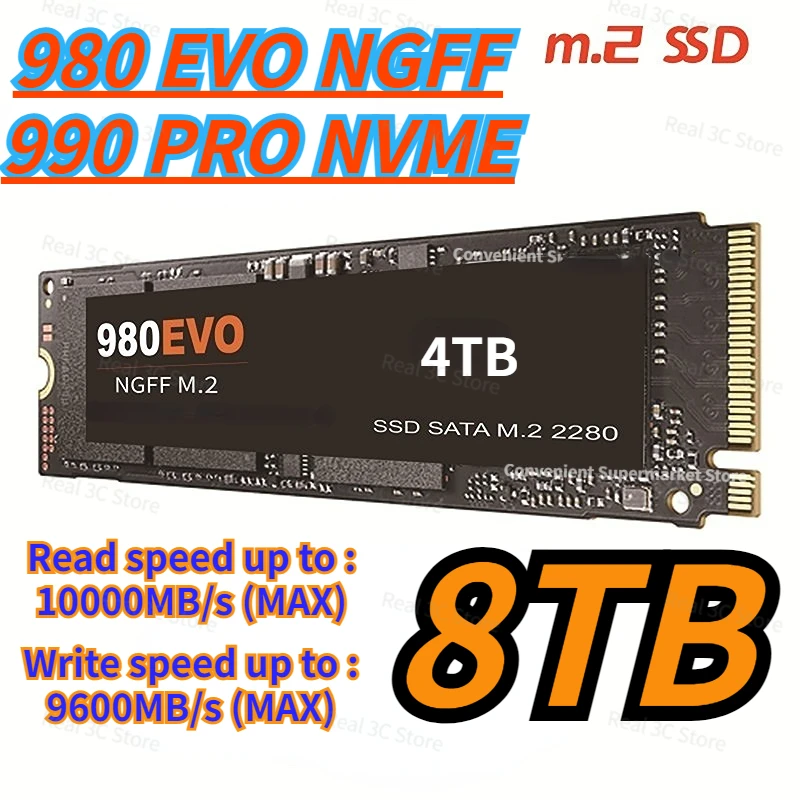 New 2024 NGFF SSD M.2 8TB 4TB 512GB 1TB HDD 990PRO NVME SSD 2280 2TB disco duro for Desktop Laptop
New 2024 NGFF SSD M.2 8TB 4TB 512GB 1TB HDD 990PRO NVME SSD 2280 2TB disco duro for Desktop Laptop