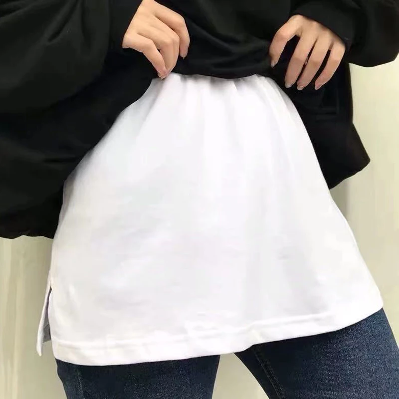 Cotton A-line Women Irregular False Shirt Detachable Underskirt White Blouse Tail Tail Hem Black Fake Skirt
Cotton A-line Women Irregular False Shirt Detachable Underskirt White Blouse Tail Tail Hem Black Fake Skirt