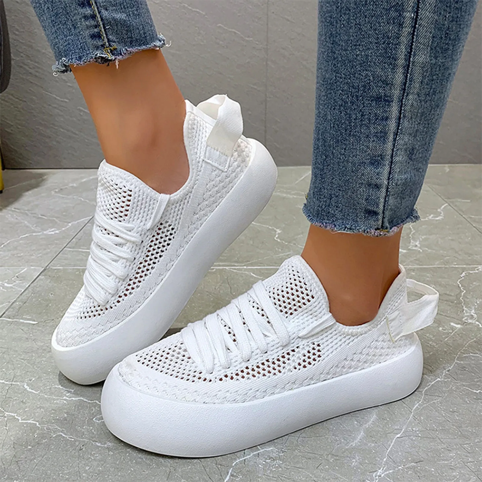 Women Shoes Fashion Spring Autumn Breathable Mesh Solid Print Platform Large Size Outdoor Running Sports Walking Casual Shoes
Women Shoes Fashion Spring Autumn Breathable Mesh Solid Print Platform Large Size Outdoor Running Sports Walking Casual Shoes