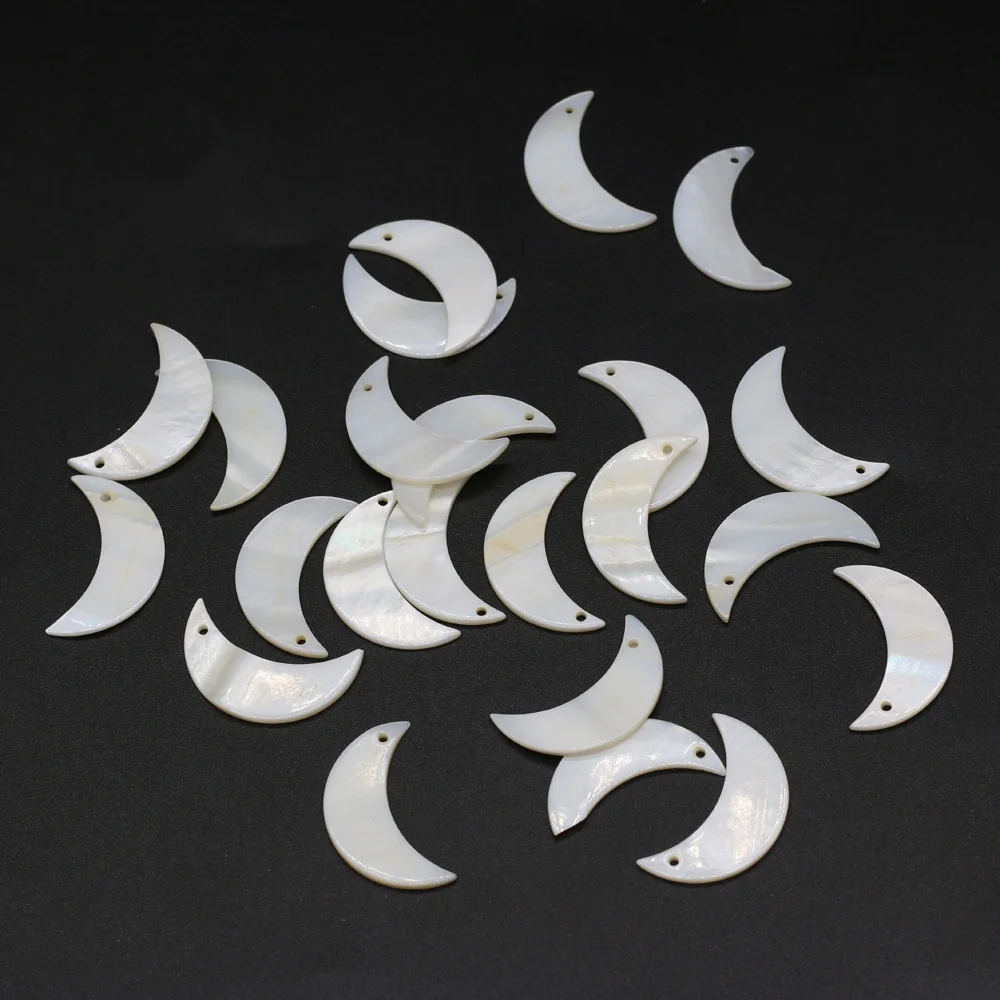 10Pcs Natural White Freshwater Shell Beads Moon Shape Pendant for Jewelry Making DIY Necklace Bracelet Accessories Women Gifts
10Pcs Natural White Freshwater Shell Beads Moon Shape Pendant for Jewelry Making DIY Necklace Bracelet Accessories Women Gifts