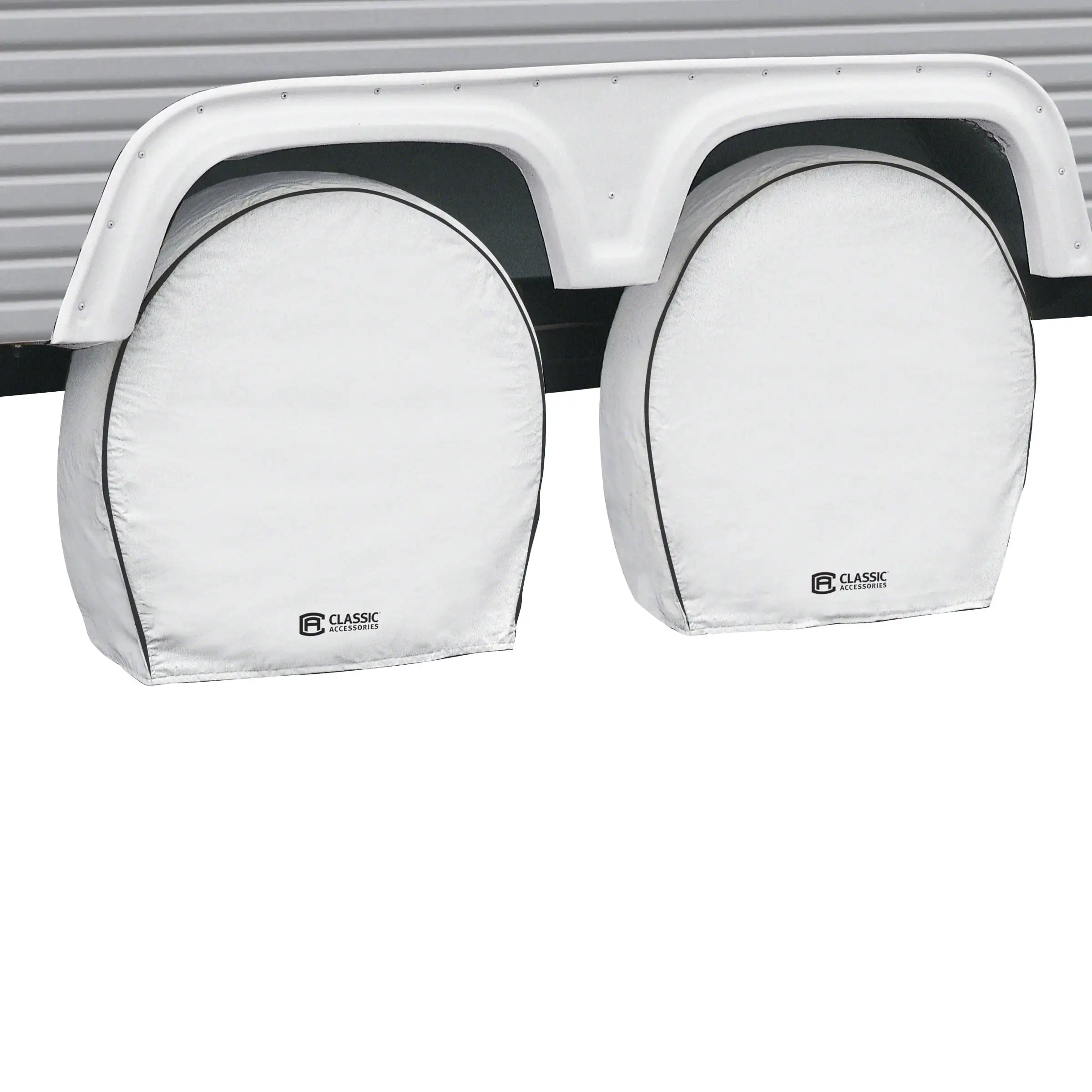 Accessories Over Drive Deluxe RV Wheel Cover, Wheels 21" - 24" Diameter, 8.25" Tire Width White
Accessories Over Drive Deluxe RV Wheel Cover, Wheels 21" - 24" Diameter, 8.25" Tire Width White