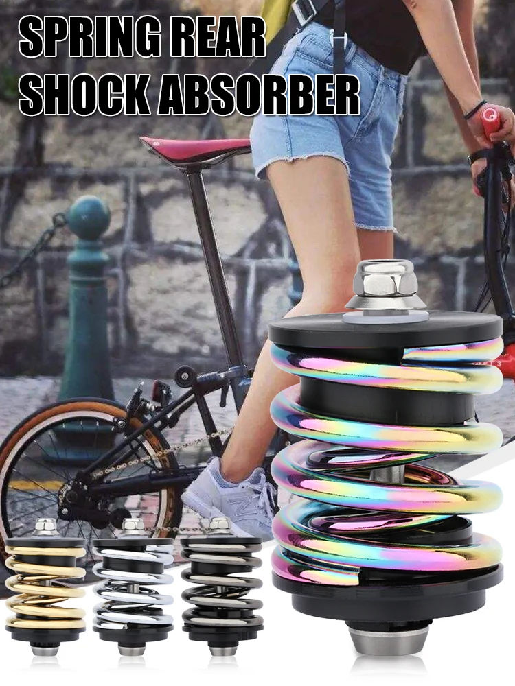 Folding Bike Rear Shock Absorber Double Ring Steel Axle Bicycle Spring Suspension Bike Equipment For Brompton
Folding Bike Rear Shock Absorber Double Ring Steel Axle Bicycle Spring Suspension Bike Equipment For Brompton