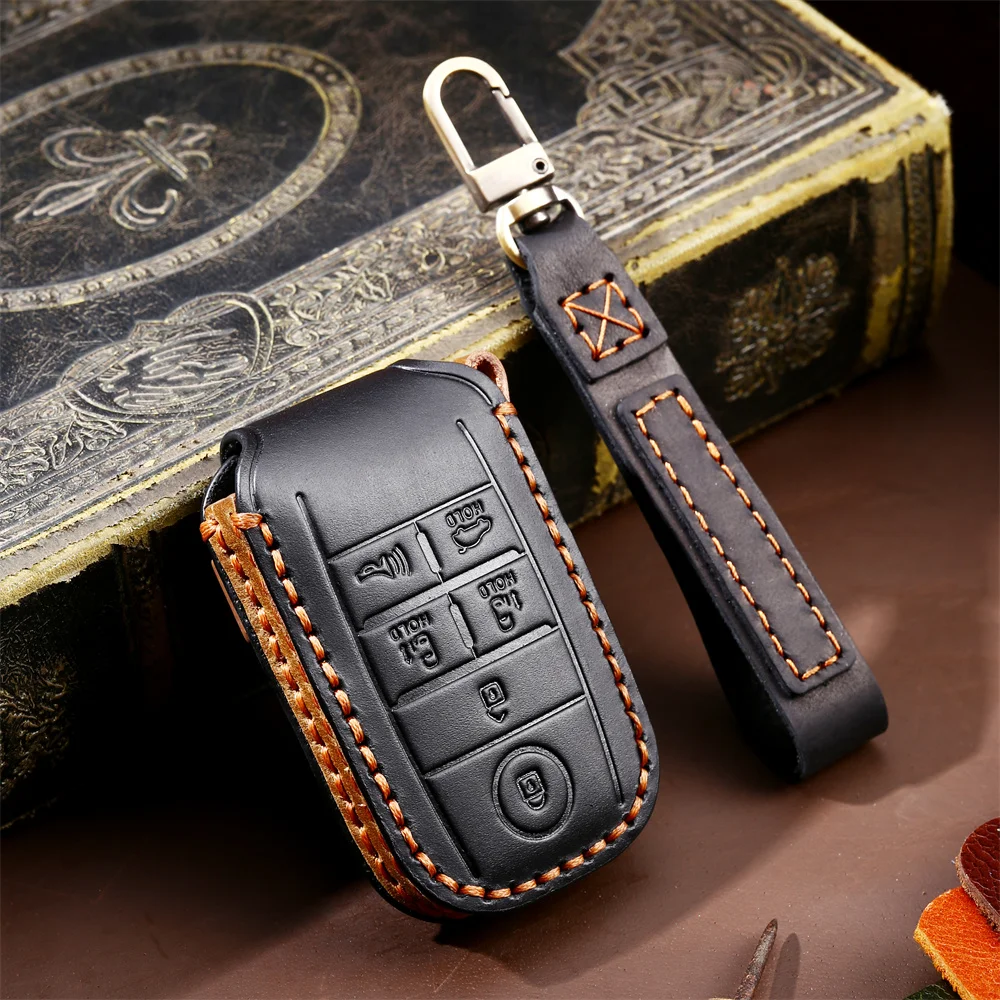 Genuine Leather 6Button Key Case Cover For Kia Sedona/Grand/Carnival/Sorento Rio 3 K2 K3 Ceed Cerato Sportage 4 Picanto K5
Genuine Leather 6Button Key Case Cover For Kia Sedona/Grand/Carnival/Sorento Rio 3 K2 K3 Ceed Cerato Sportage 4 Picanto K5