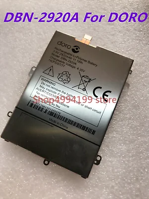 new 2920mAh/11.1Wh DBN-2920A Replacement Battery For DORO cellphone Built-in Li-ion bateria Li-Polymer Batterie
new 2920mAh/11.1Wh DBN-2920A Replacement Battery For DORO cellphone Built-in Li-ion bateria Li-Polymer Batterie