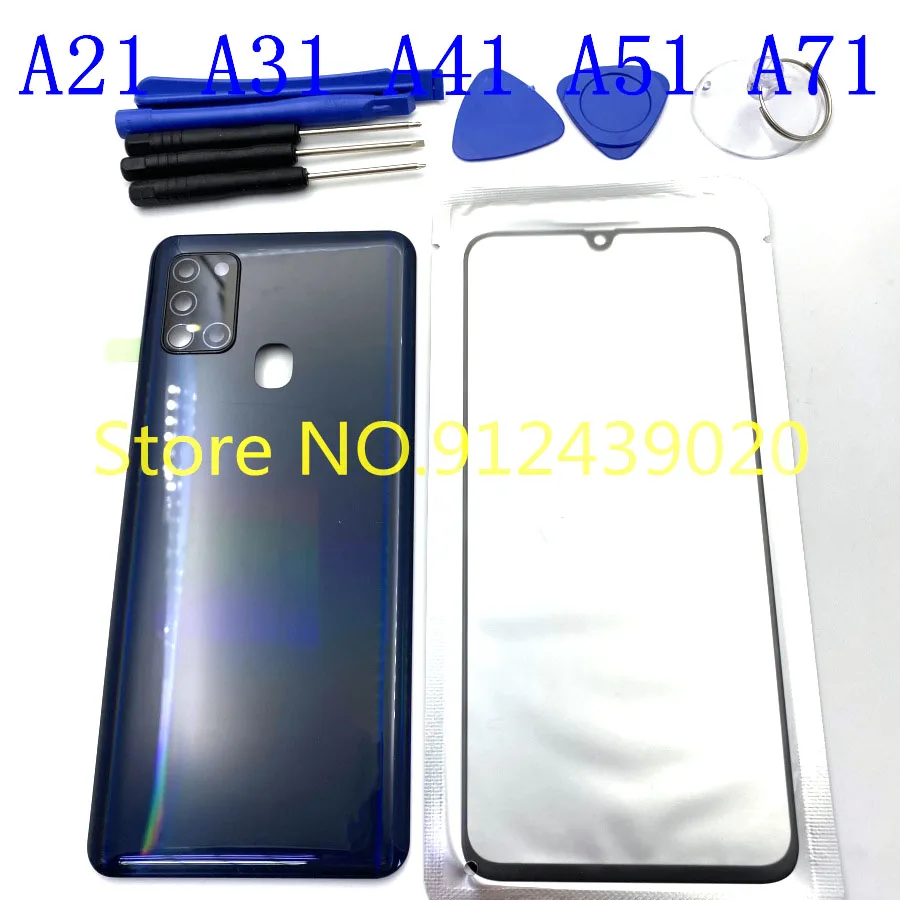 Переднее стекло для Samsung Galaxy A21, A31, A41, A51, A71, с OCA + задняя крышка корпуса, запасная часть для объектива камеры
Переднее стекло для Samsung Galaxy A21, A31, A41, A51, A71, с OCA + задняя крышка корпуса, запасная часть для объектива камеры