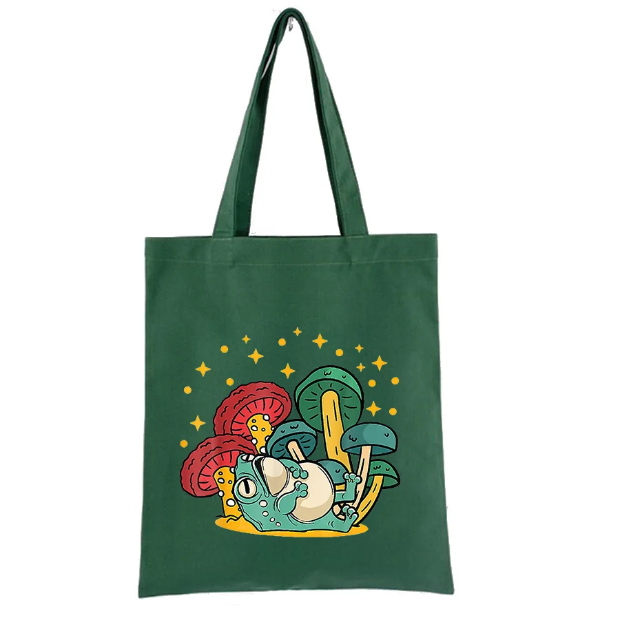 Cottagecore Aesthetic Mushroom Frog Goblincore Lady'S Shopper Bags Korean Fabric Ecobrand Beach Female Tote Bags Teacher Gift
Cottagecore Aesthetic Mushroom Frog Goblincore Lady'S Shopper Bags Korean Fabric Ecobrand Beach Female Tote Bags Teacher Gift