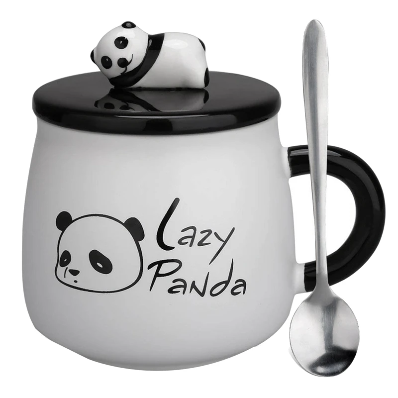 Cartoon Panda Ceramic Cup Creative Mug With Lid Korean Version Student Water Cup Valentine's Day Gift
Cartoon Panda Ceramic Cup Creative Mug With Lid Korean Version Student Water Cup Valentine's Day Gift