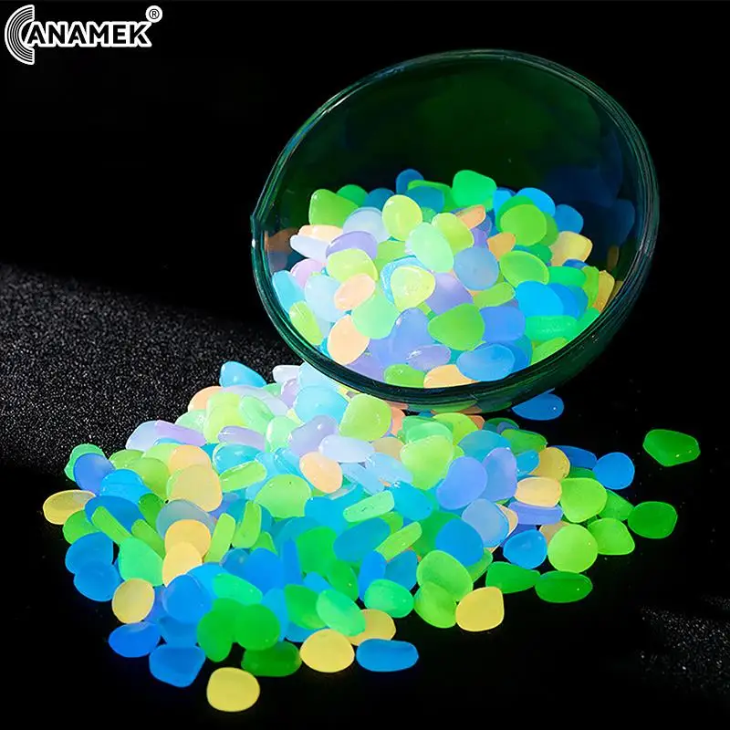 100pcs Garden Decor Luminous Stones Glow In The Dark Decorative Pebbles Outdoor Fish Tank Decoration Aquarium Accessories
100pcs Garden Decor Luminous Stones Glow In The Dark Decorative Pebbles Outdoor Fish Tank Decoration Aquarium Accessories