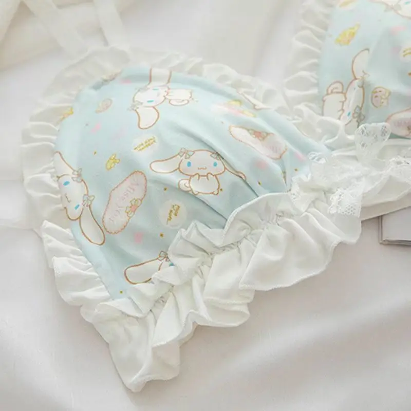 Sanrio Cinnamoroll Cute Kawaii Toys Cartoon Anime Japanese Yugui Dog Bra Set Girl Student Lolita Ring Bra Summer Thin Present
Sanrio Cinnamoroll Cute Kawaii Toys Cartoon Anime Japanese Yugui Dog Bra Set Girl Student Lolita Ring Bra Summer Thin Present
