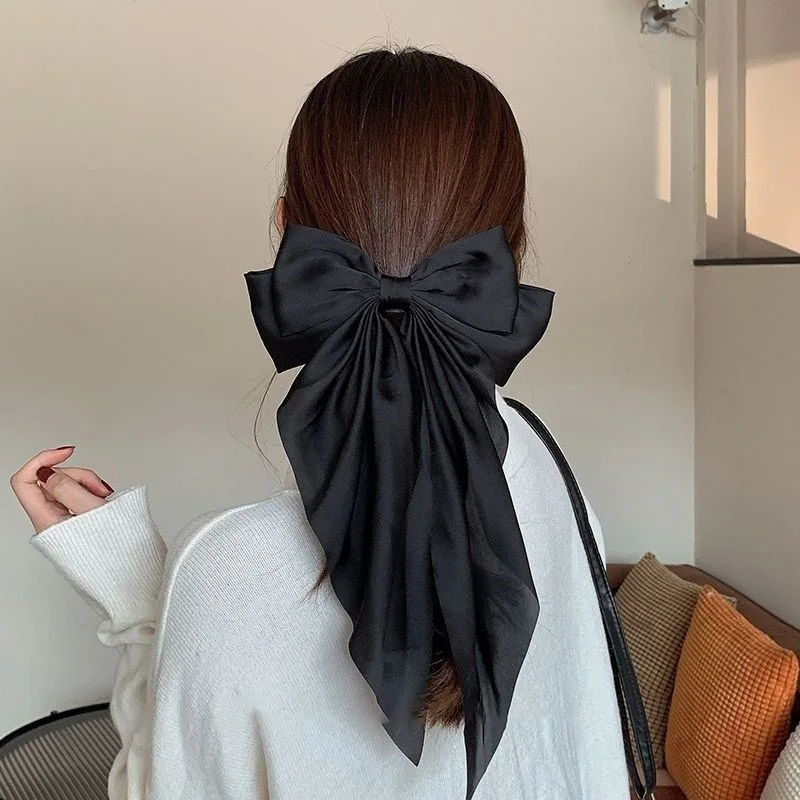 2022 Women Large Bow Hairpin Spring Chiffon Big Bowknot Stain Bow Barrettes Women Solid Color Ponytail Clip Hair Accessories
2022 Women Large Bow Hairpin Spring Chiffon Big Bowknot Stain Bow Barrettes Women Solid Color Ponytail Clip Hair Accessories