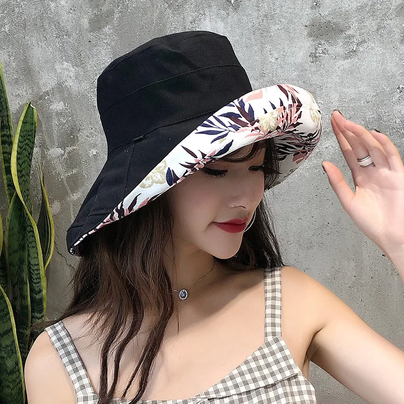 

Шляпа Рыбацкая Женская Корейская версия, универсальная шляпа с защитой от УФ-лучей для лица, Солнцезащитная шляпа для женщин